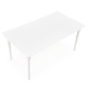 Pituettava ruokapöytä NELMAR, valkoinen