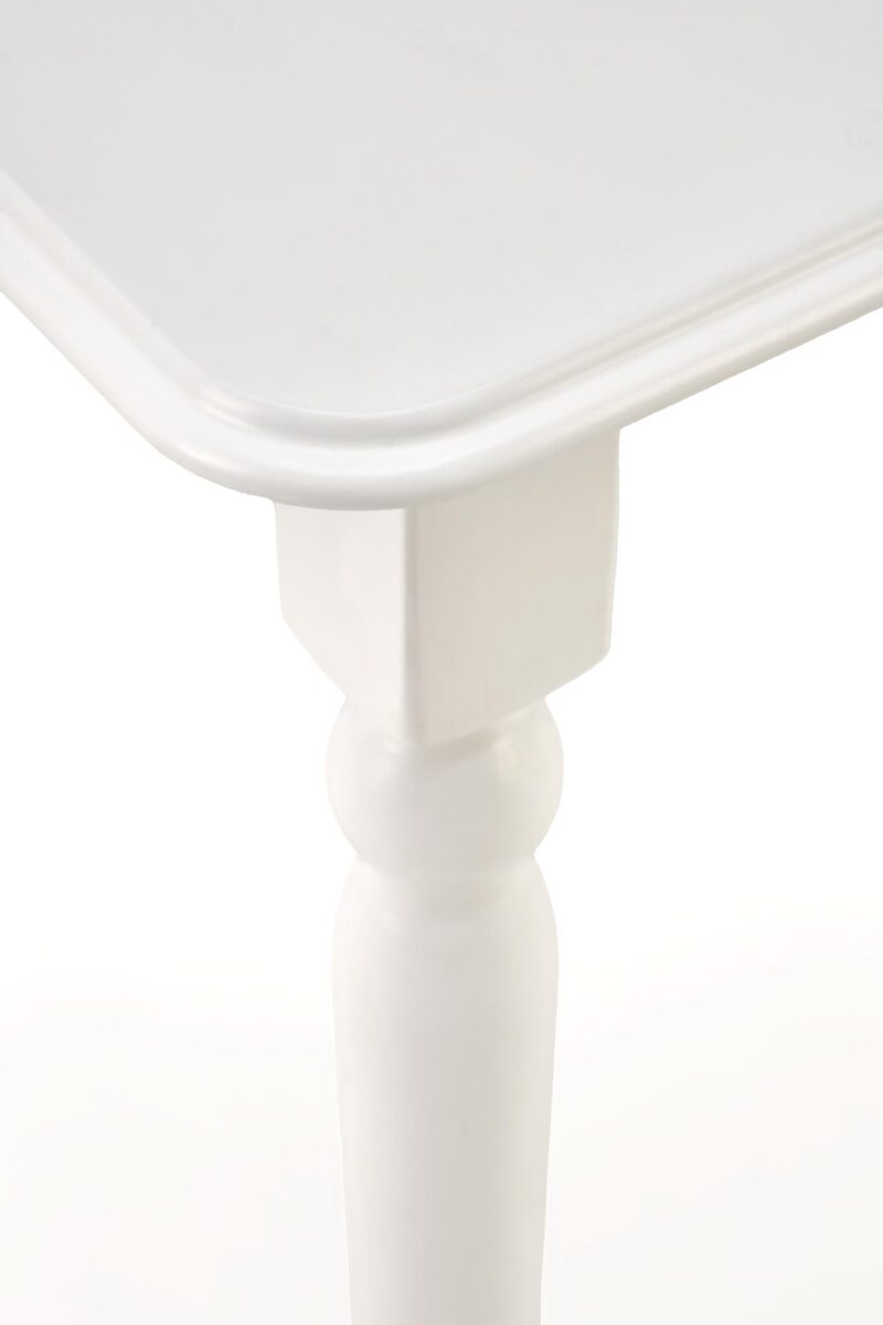 Pituettava ruokapöytä NELMAR, valkoinen