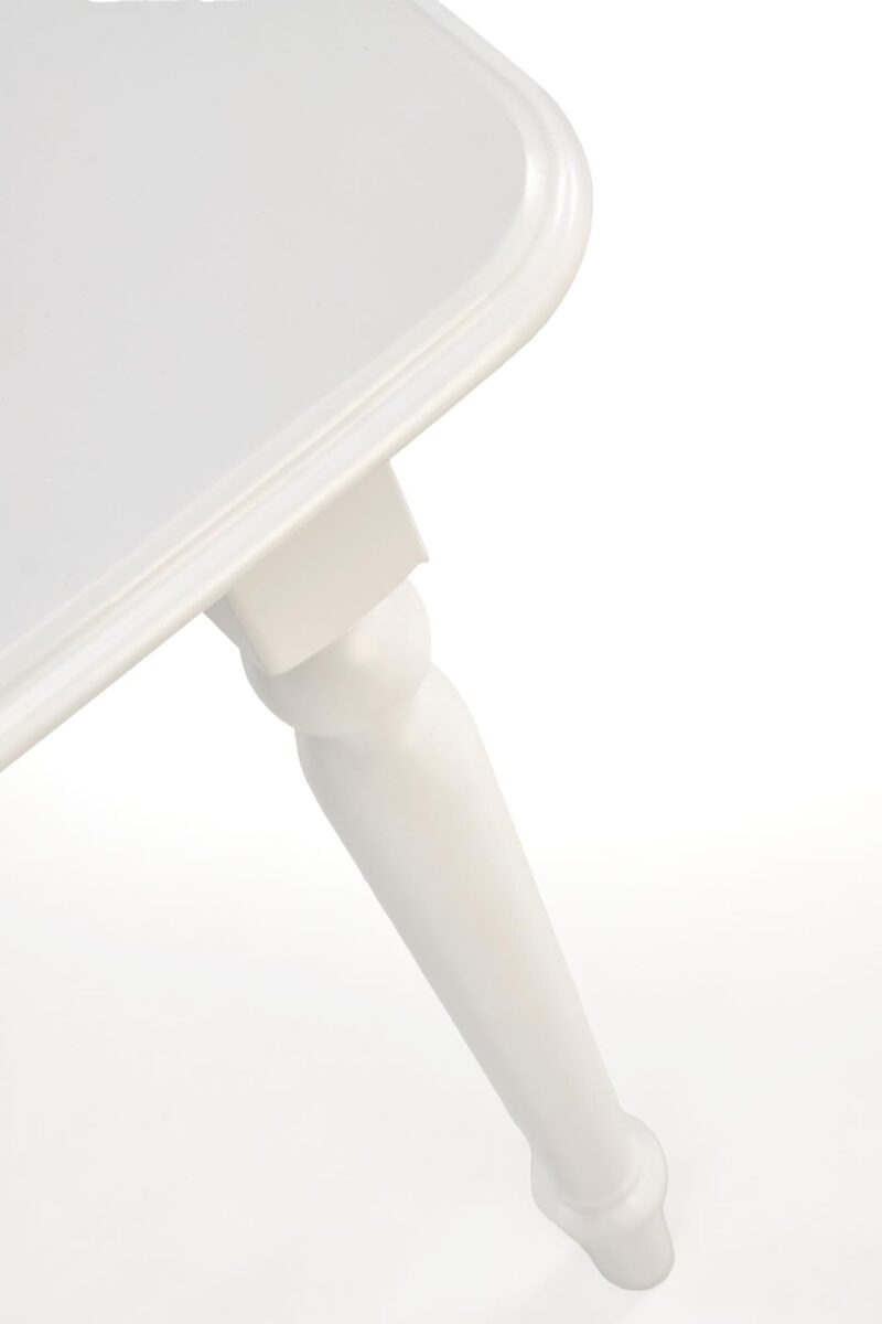 Pituettava ruokapöytä NELMAR, valkoinen