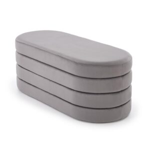 CALPI istuinos, jossa on säilytystila, harmaa