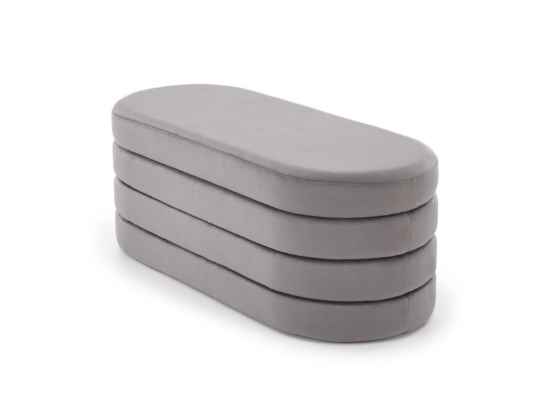 CALPI istuinos, jossa on säilytystila, harmaa