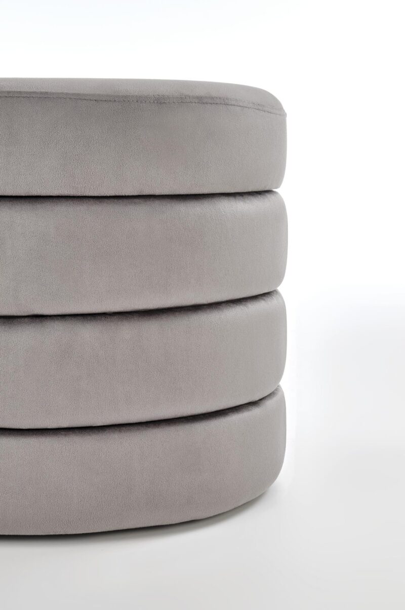 CALPI istuinos, jossa on säilytystila, harmaa