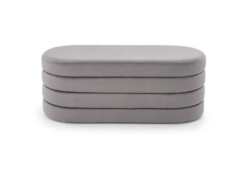 CALPI istuinos, jossa on säilytystila, harmaa