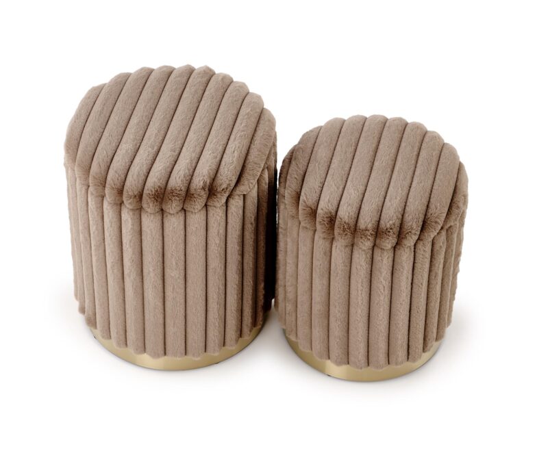 Sohvapöytäsetti FIDO / cappuccino / kulta