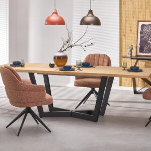 Pidentävä Ruokapöytä MASENO 2, luonnollinen tammi