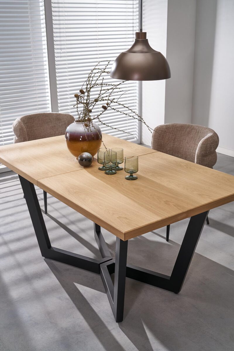 Pidentävä Ruokapöytä MASENO 2, luonnollinen tammi