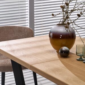 Pidentävä Ruokapöytä MASENO 2, luonnollinen tammi