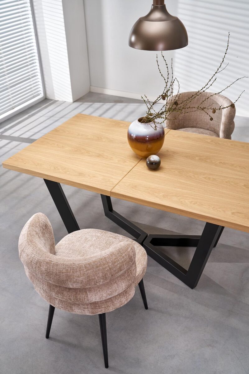 Pidentävä Ruokapöytä MASENO 2, luonnollinen tammi