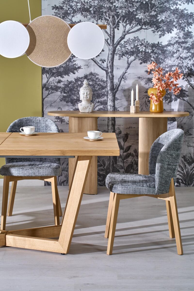 Pidennettävä ruokapöytä MASENO 3, luonnon tammesta