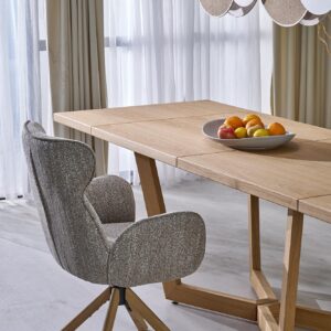 Pidennettävä ruokapöytä MASENO 3, luonnon tammesta