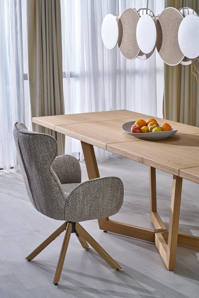 Pidennettävä ruokapöytä MASENO 3, luonnon tammesta