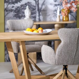 Pidennettävä ruokapöytä MASENO 3, luonnon tammesta