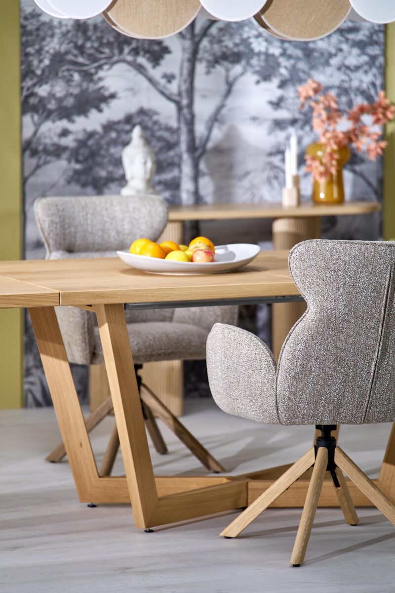 Pidennettävä ruokapöytä MASENO 3, luonnon tammesta