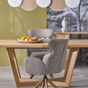 Pidennettävä ruokapöytä MASENO 3, luonnon tammesta