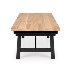 Pidentävä ruokapöytä FIERON, luonnon tammi / musta