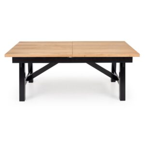 Pidentävä ruokapöytä FIERON, luonnon tammi / musta