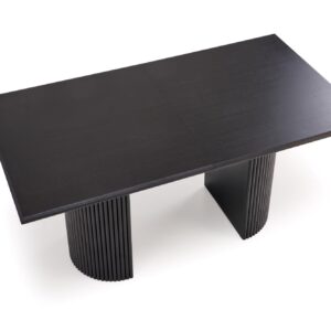 Pidentävä ruokapöytä BOLVION, musta / musta