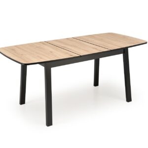 Pidentävä Ruokapöytä BARTON, tammi / musta