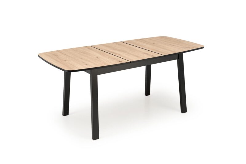 Pidentävä Ruokapöytä BARTON, tammi / musta