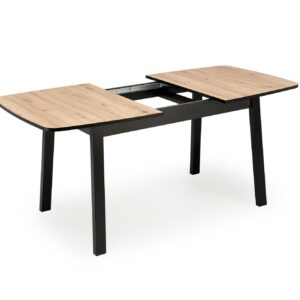 Pidentävä Ruokapöytä BARTON, tammi / musta