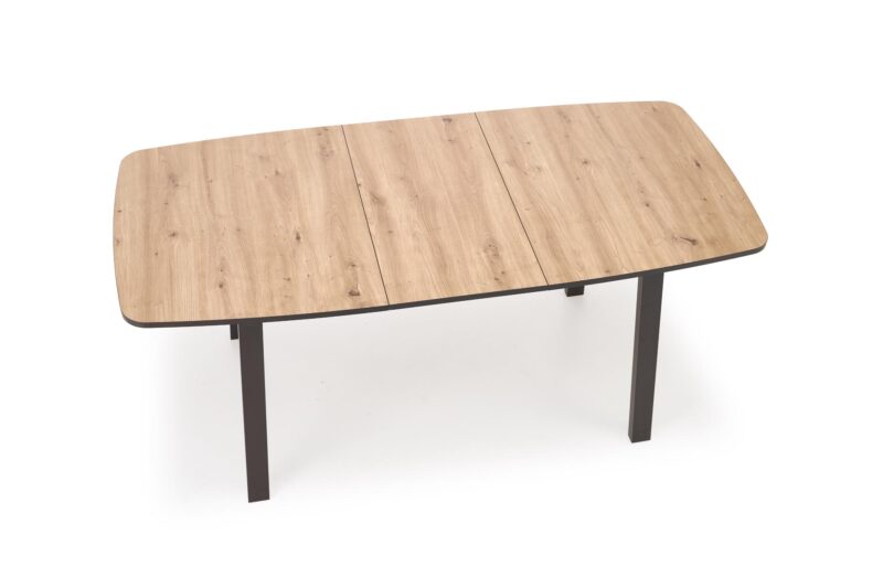 Pidentävä Ruokapöytä BARTON, tammi / musta