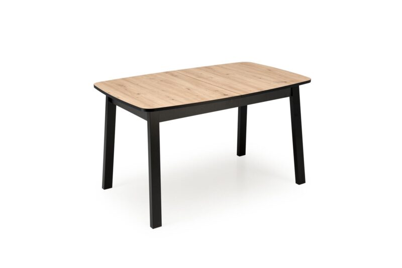 Pidentävä Ruokapöytä BARTON, tammi / musta