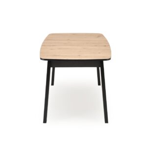 Pidentävä Ruokapöytä BARTON, tammi / musta