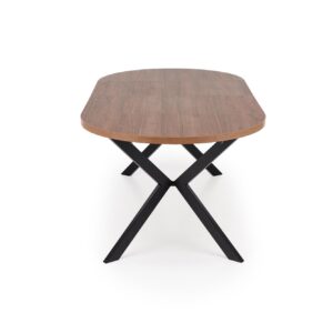 Säädettävä ruokapöytä PERLON, pähkinä / musta