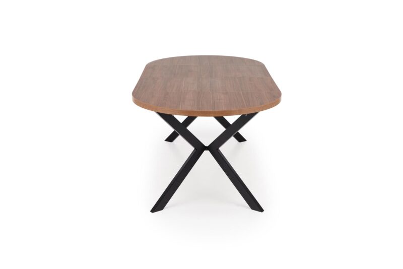 Säädettävä ruokapöytä PERLON, pähkinä / musta