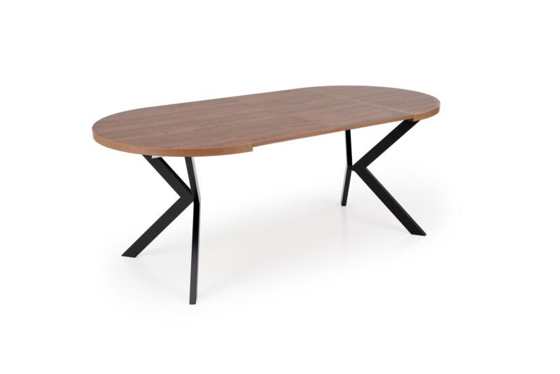 Säädettävä ruokapöytä PERLON, pähkinä / musta