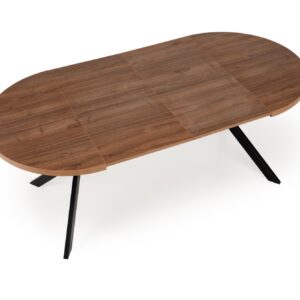 Säädettävä ruokapöytä PERLON, pähkinä / musta