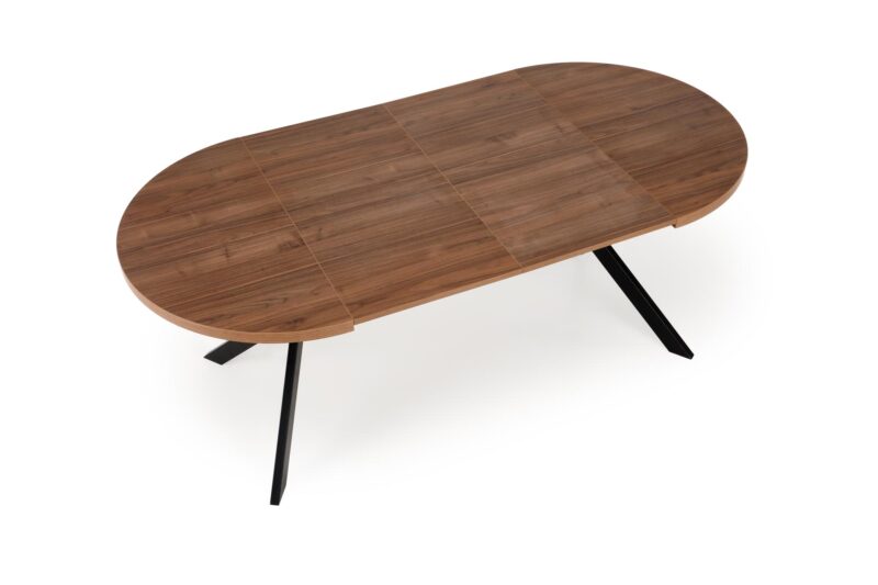 Säädettävä ruokapöytä PERLON, pähkinä / musta