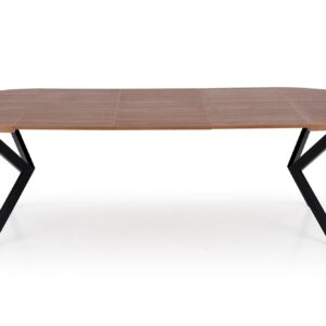 Säädettävä ruokapöytä PERLON, pähkinä / musta