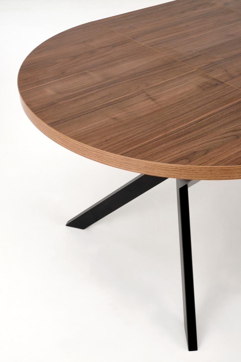 Säädettävä ruokapöytä PERLON, pähkinä / musta