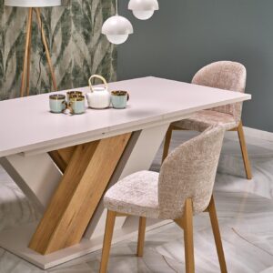 Pidentävä ruokapöytä BRANTOR, kashmir / tammi