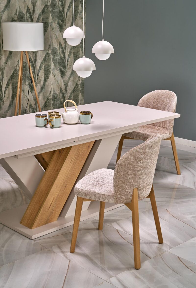 Pidentävä ruokapöytä BRANTOR, kashmir / tammi