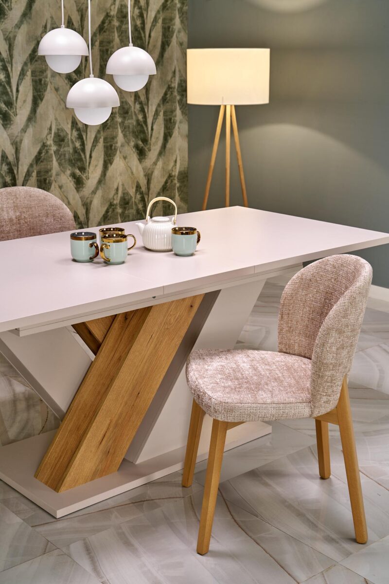 Pidentävä ruokapöytä BRANTOR, kashmir / tammi