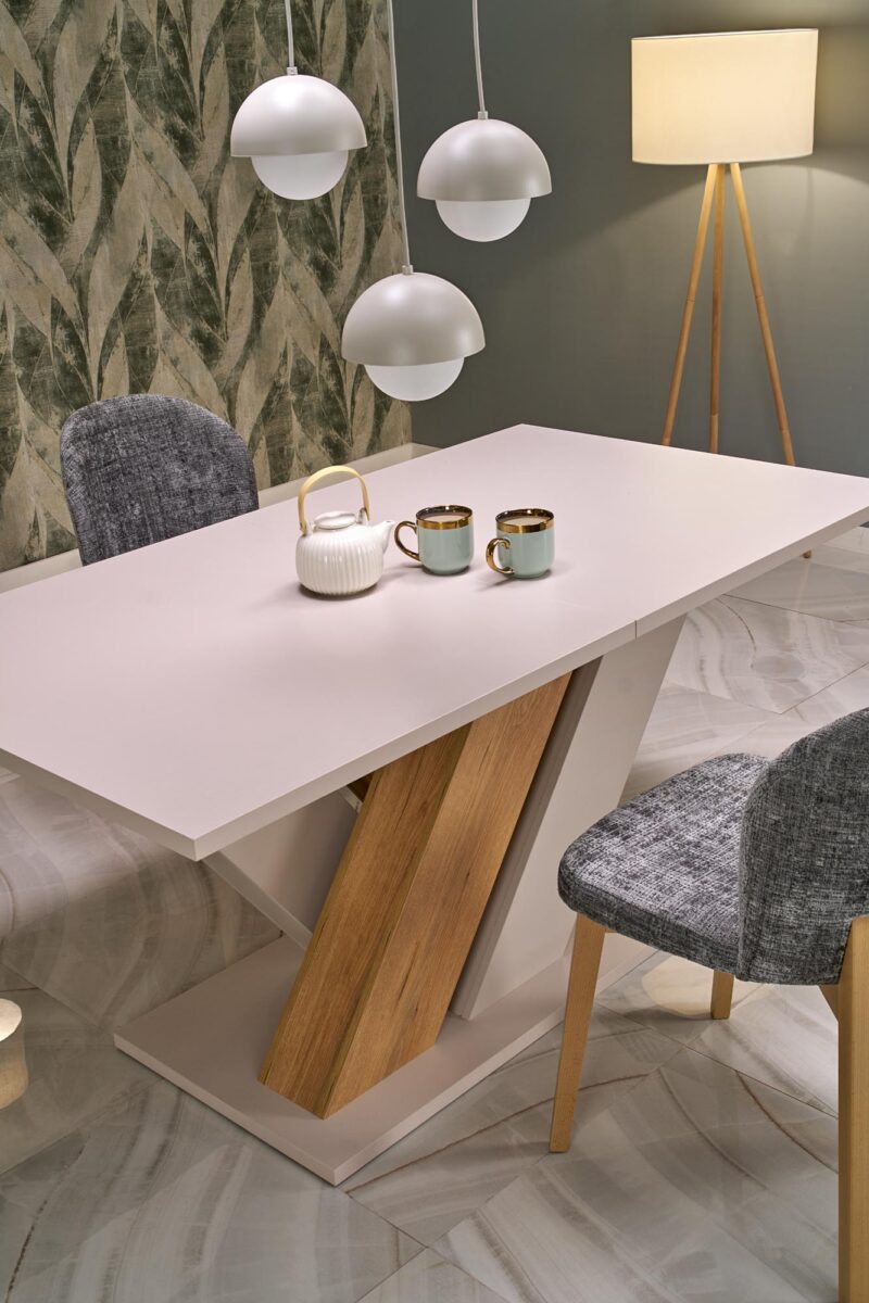 Pidentävä ruokapöytä BRANTOR, kashmir / tammi