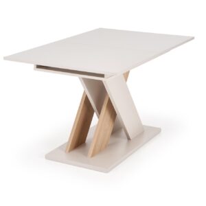 Pidentävä ruokapöytä ALETTA – musta / tammiviimeistely