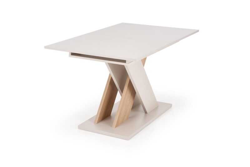 Pidentävä ruokapöytä ALETTA – musta / tammiviimeistely