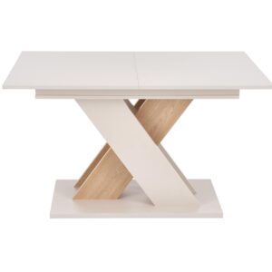 Pidentävä ruokapöytä ALETTA – musta / tammiviimeistely