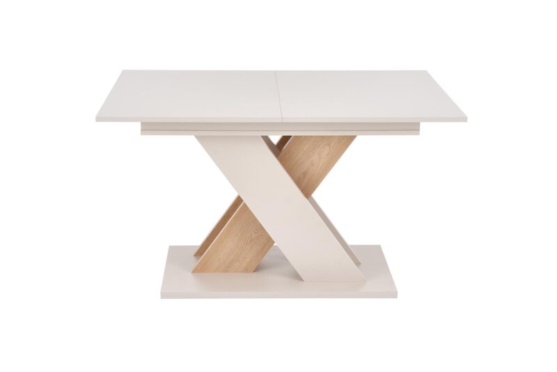 Pidentävä ruokapöytä ALETTA – musta / tammiviimeistely