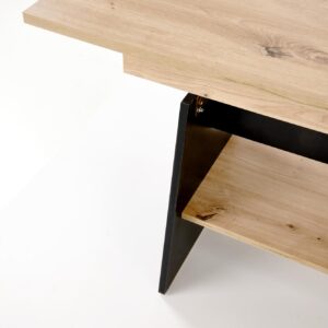 Kahvilapöytä ERIKA, tammi / musta