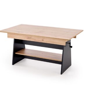 Kahvilapöytä ERIKA, tammi / musta