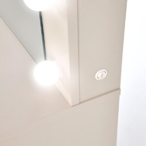 Meikkipöytä HOLVION 2 XL, kašmiiri