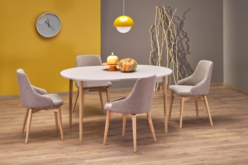 Laajennettava ruokapöytä PIVARO, kashmir / luonnollinen