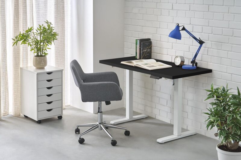 Säädettävä työpöytä ZARA, musta / valkoinen