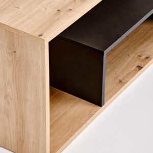 Kahvitabletti IVA, tammi / musta