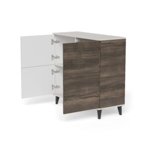 Kummut RAVENO 2 KM-2, kasmiiri / pähklipuu / must