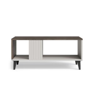 Kahvipöytä RAVENO 2 LAW-1, kašmiir / pähkinä / musta